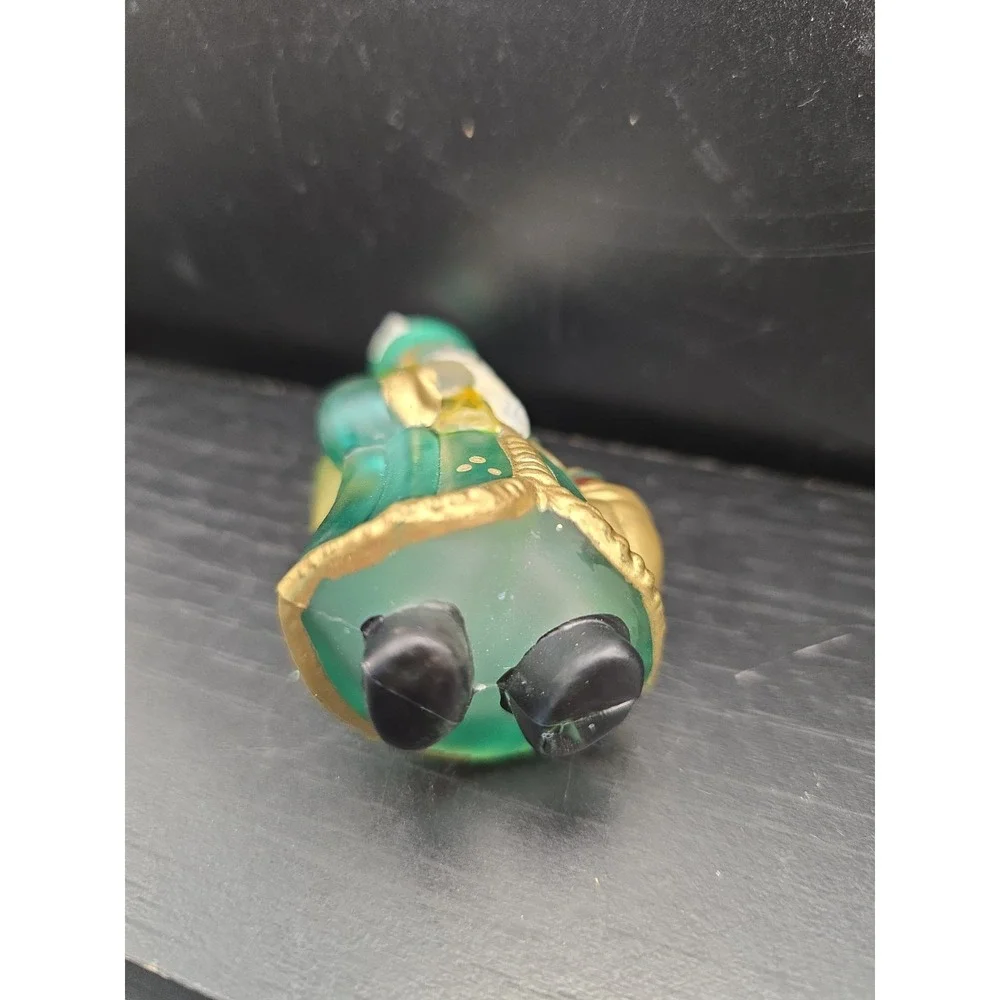 Vintage 80's Santa Claus Old World Christmas Glass Light Bulb Cover
